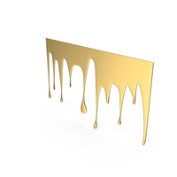 Gold Dripping Paint PNG & PSD Images