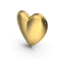 Gold Heart PNG & PSD Images