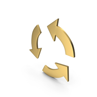 Gold Recycle Icon PNG & PSD Images