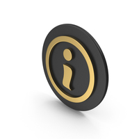 Gold Info Point Icon PNG & PSD Images