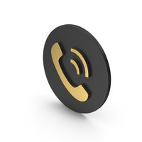 Gold Phone Icon PNG & PSD Images