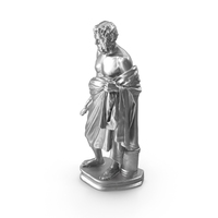 Philosopher Metal Statue PNG & PSD Images