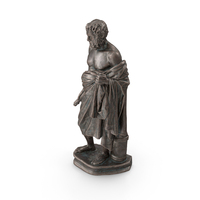 Philosopher Bronze Outdoor Statue PNG & PSD Images