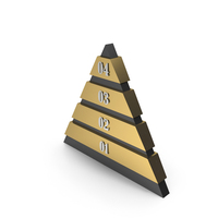 Black Gold Pyramid Info Graphic PNG & PSD Images