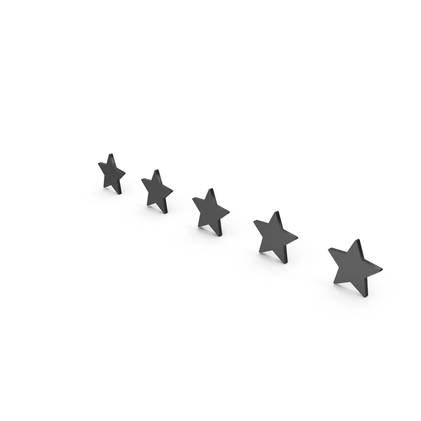 Black Rating Stars PNG & PSD Images