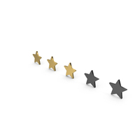 Gold Rating Stars PNG & PSD Images
