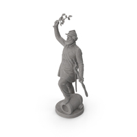 Soldier Victory Stone Statue PNG & PSD Images