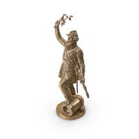 Soldier Victory Bronze Statue PNG & PSD Images