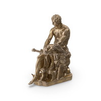 Ludovisi Ares God Of War Bronze Statue PNG & PSD Images