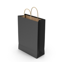 Paper Bag Black PNG & PSD Images