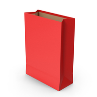 红纸袋PNG和PSD图像