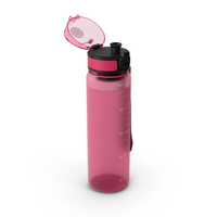 Water Bottle Pink Open Cap PNG & PSD Images