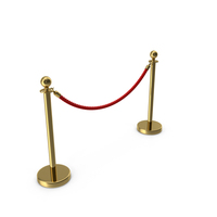 Stanchion Divider Gold PNG & PSD Images