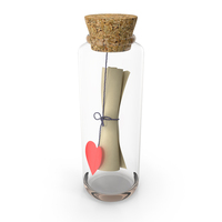 Love Message In The Bottle PNG & PSD Images