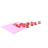 Hearts Envelope PNG & PSD Images
