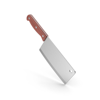 Cleaver Wooden Handle PNG & PSD Images