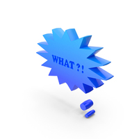 Speech Bubble Star Blue What PNG & PSD Images