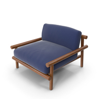 Single Sofa Blue PNG & PSD Images