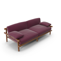 Double Sofa Burgundy PNG & PSD Images
