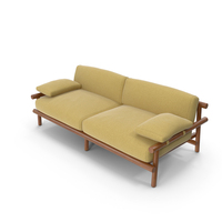 Yellow Double Sofa PNG & PSD Images
