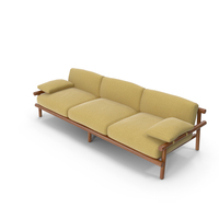 Yellow Triple Sofa PNG & PSD Images