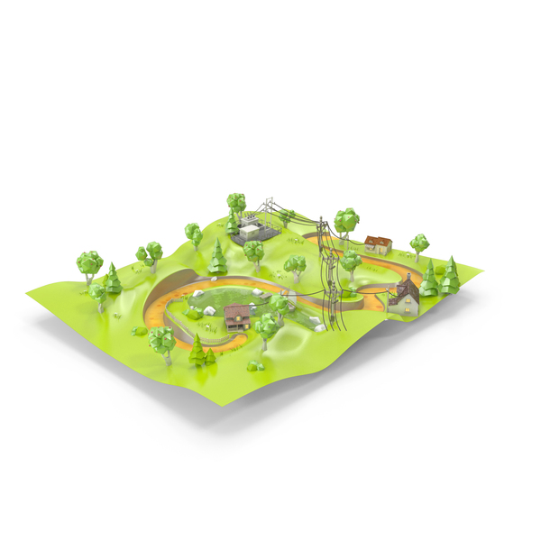 Cartoon Landscape PNG & PSD Images