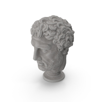 Ancient Stone Bust PNG & PSD Images