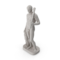 Hercules With Lion Skin Marble Statue PNG & PSD Images