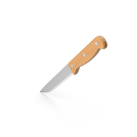 Small Kitchen Knife With Wooden Handle PNG & PSD Images