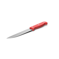 Small Red Kitchen Knife PNG & PSD Images