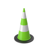 Green Traffic Cone PNG & PSD Images