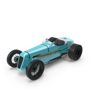 Cyan 1930 Austin Seven Special Monoposto Wide Back PNG & PSD Images