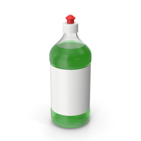 Green Dishwashing Liquid Bottle PNG & PSD Images