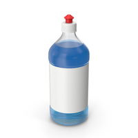 Blue Dishwashing Liquid Bottle PNG & PSD Images