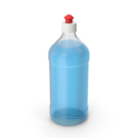 Blue Dishwashing Liquid Bottle PNG & PSD Images