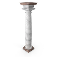 Calacatta Marble Tuscan Column PNG & PSD Images