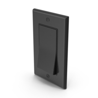 Light Switch Black PNG & PSD Images