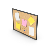 Black Pinboard With Notes PNG & PSD Images