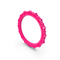 Pink Circular Flower Frame PNG & PSD Images