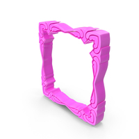 Square Hearts Valentine Frame Pink PNG & PSD Images