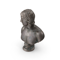 Young Man Bronze Outdoor Bust PNG & PSD Images