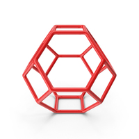 Geometric Shape 002 Plastic Red PNG & PSD Images