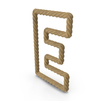 Rope Letter E PNG & PSD Images