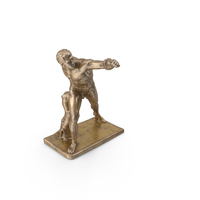 Gladiator Bronze Statue PNG & PSD Images
