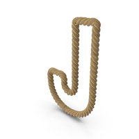 Rope Text Letter J PNG & PSD Images