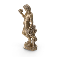 Bacchus with Satyre Bronze PNG & PSD Images