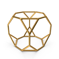 Geometric Shape Gold PNG & PSD Images