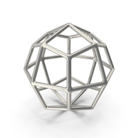 Silver Geometric Shaped Showpiece PNG & PSD Images