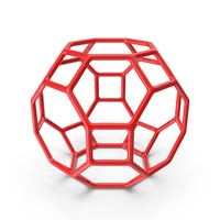Geometric Shape Plastic Red PNG & PSD Images