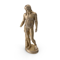 Dionysus of Tivoli Bronze Statue PNG & PSD Images